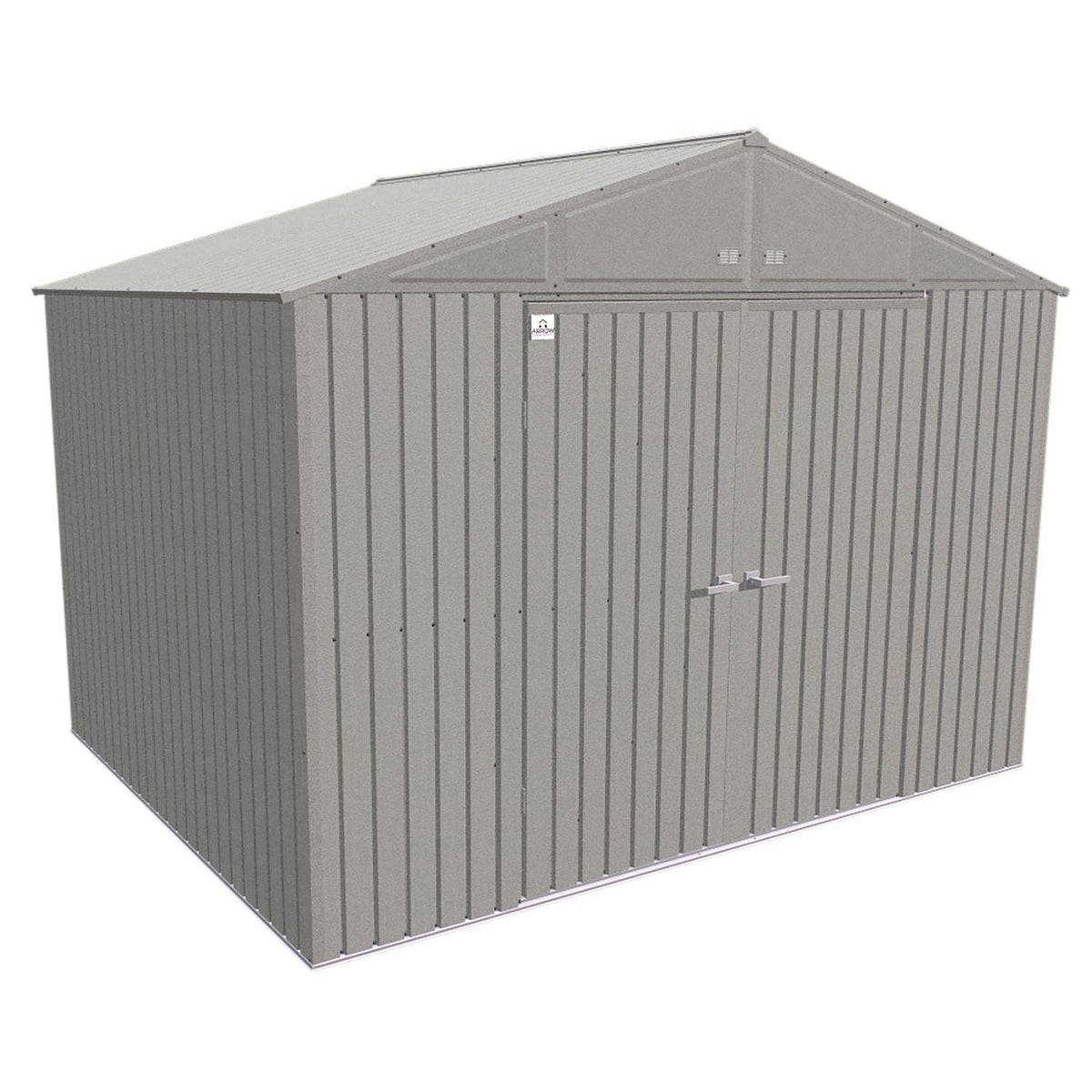 Arrow | Elite Steel Storage Shed, 10x8 ft. Cool Grey EG108CG