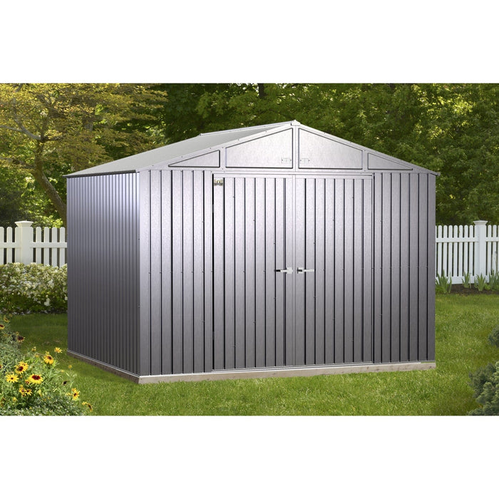 Arrow | Elite Steel Storage Shed, 10x8 ft. Silver EG108AB