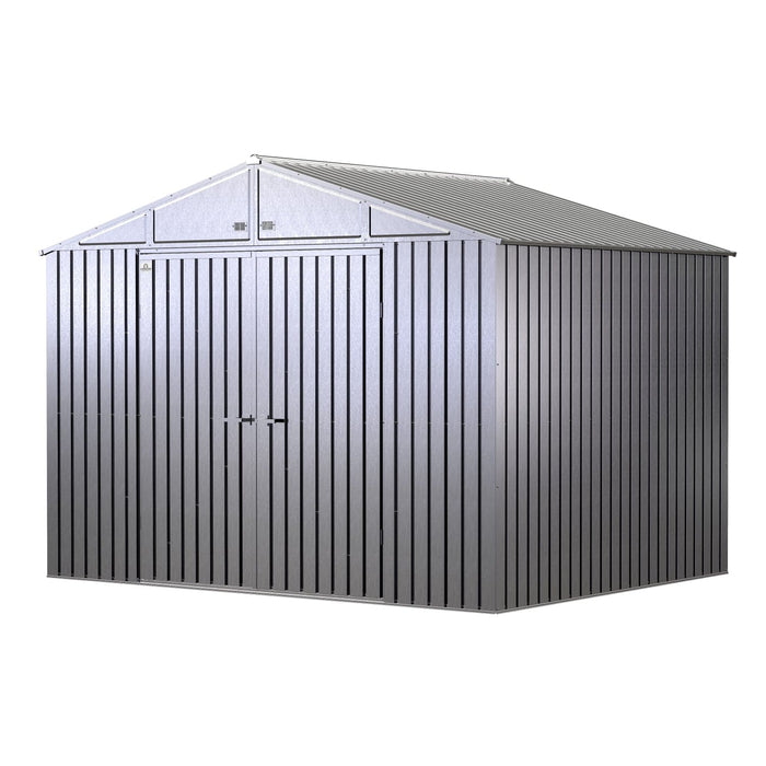 Arrow | Elite Steel Storage Shed, 10x8 ft. Silver EG108AB