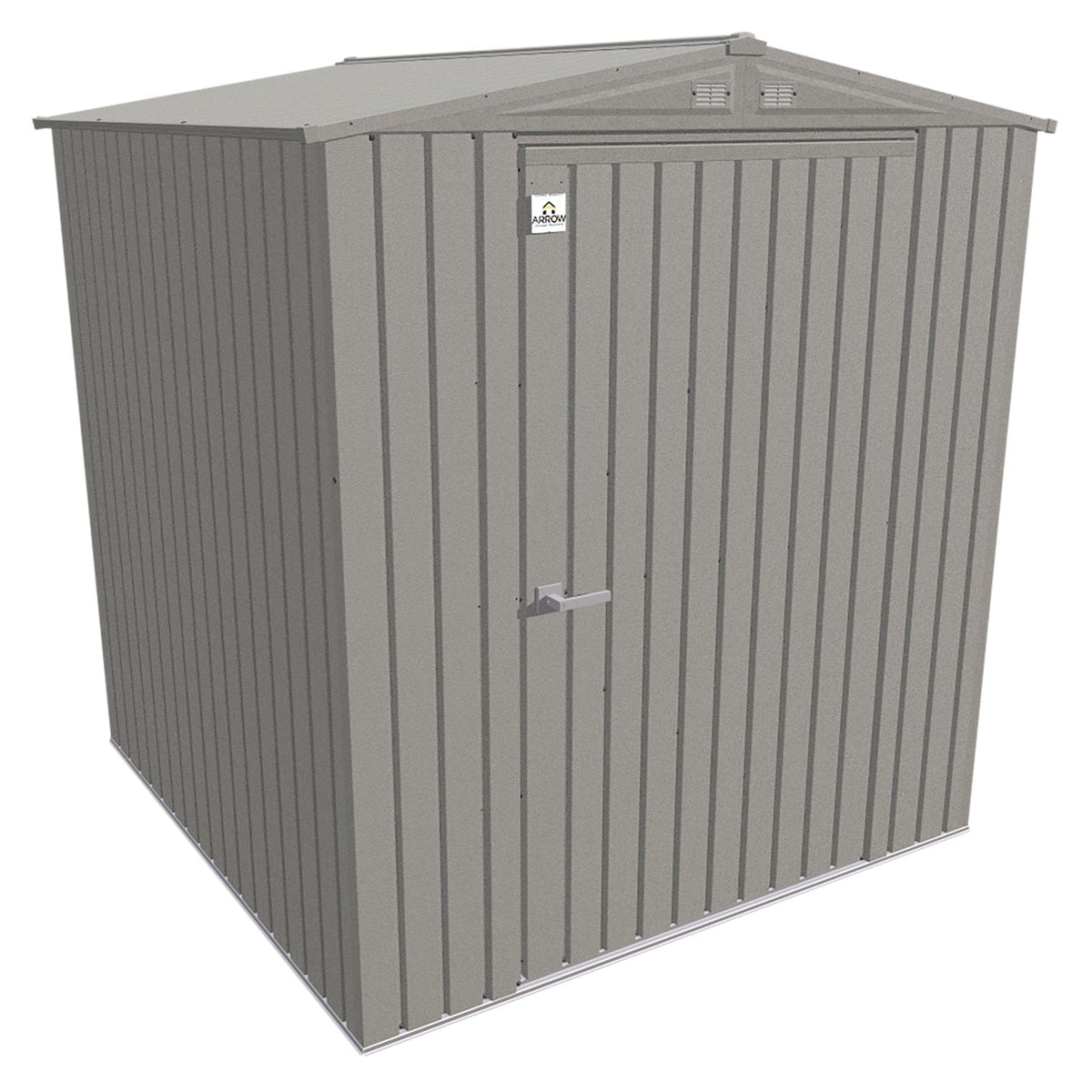 Arrow | Elite Steel Storage Shed, 6x6, ft. Cool Grey EG66CG