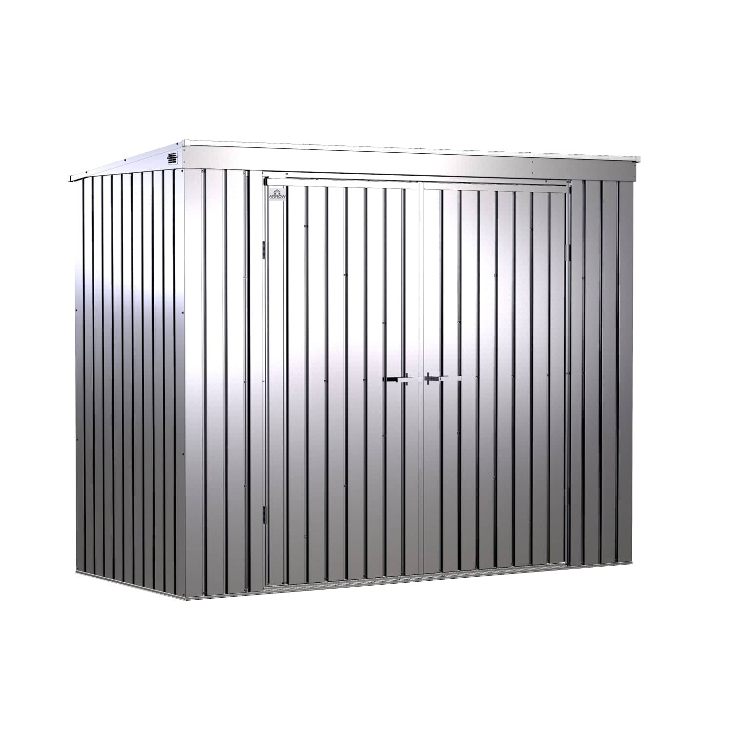 Arrow | Elite Steel Storage Shed, 8x4 ft. Silver EP84AB