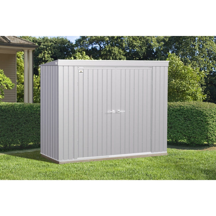 Arrow | Elite Steel Storage Shed, 8x4 ft. Silver EP84AB