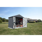 Arrow | Elite Steel Storage Shed, 8x6 ft. Cool Grey EG86CG