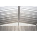 Arrow | EZEE Shed Steel Storage 6x5 ft. Galvanized Low Gable Charcoal with Cream Trim EZ6565LVCCCR