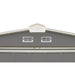 Arrow | EZEE Shed Steel Storage 6x5 ft. Galvanized Low Gable Charcoal with Cream Trim EZ6565LVCCCR