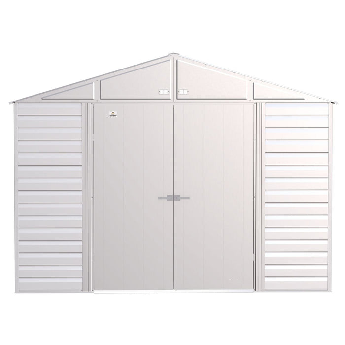 Arrow | Select Gable Roof Steel Storage Shed, 10x12 ft., Flute Grey SCG1012FG