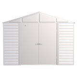 Arrow | Select Gable Roof Steel Storage Shed, 10x12 ft., Flute Grey SCG1012FG