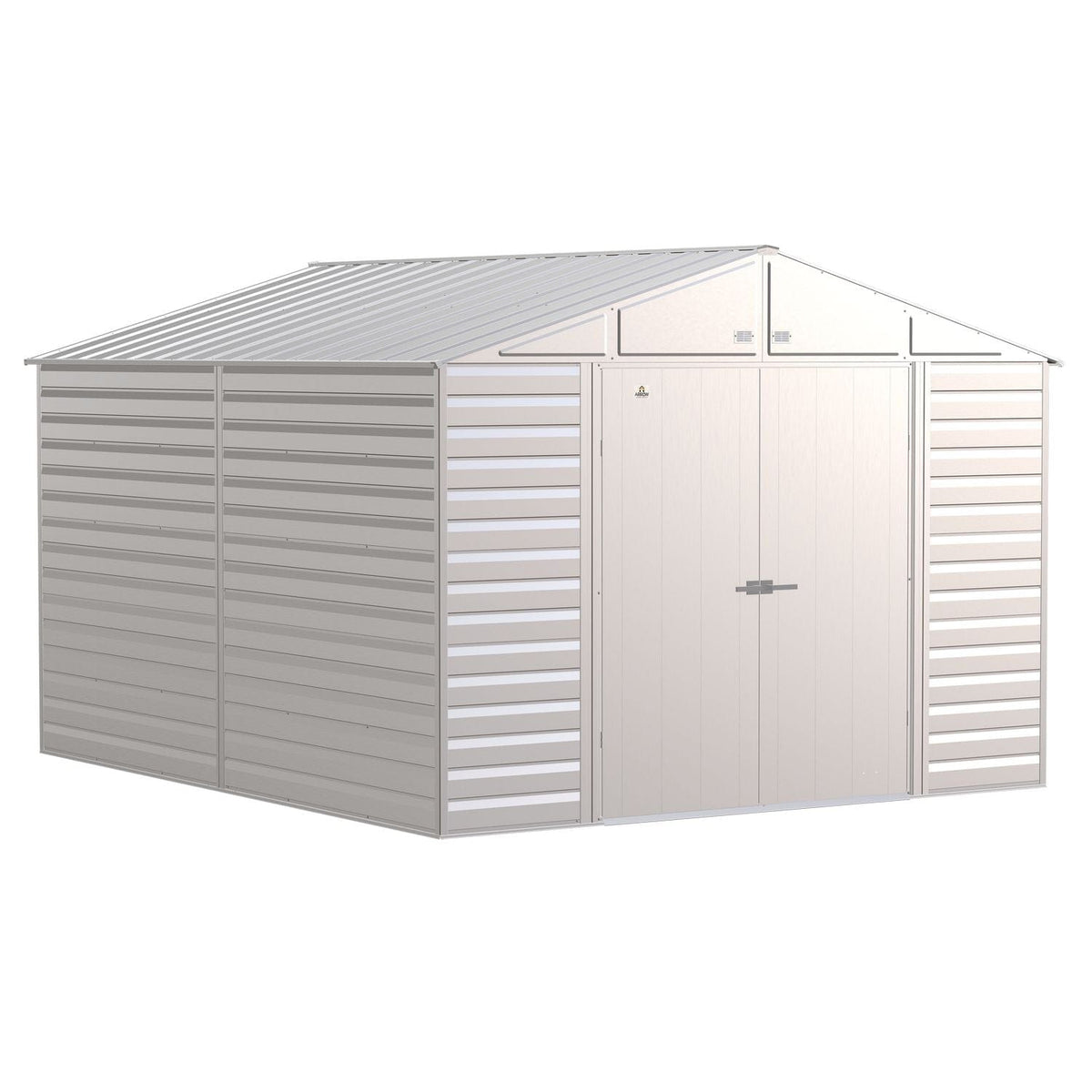 Arrow | Select Gable Roof Steel Storage Shed, 10x12 ft., Flute Grey SCG1012FG