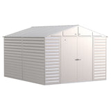 Arrow | Select Gable Roof Steel Storage Shed, 10x12 ft., Flute Grey SCG1012FG