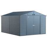 Arrow | Select Gable Roof Steel Storage Shed, 10x14 ft., Blue Grey SCG1014BG