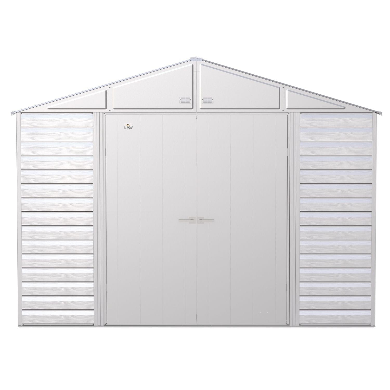 Arrow | Select Gable Roof Steel Storage Shed, 10x14 ft., Flute Grey SCG1014FG