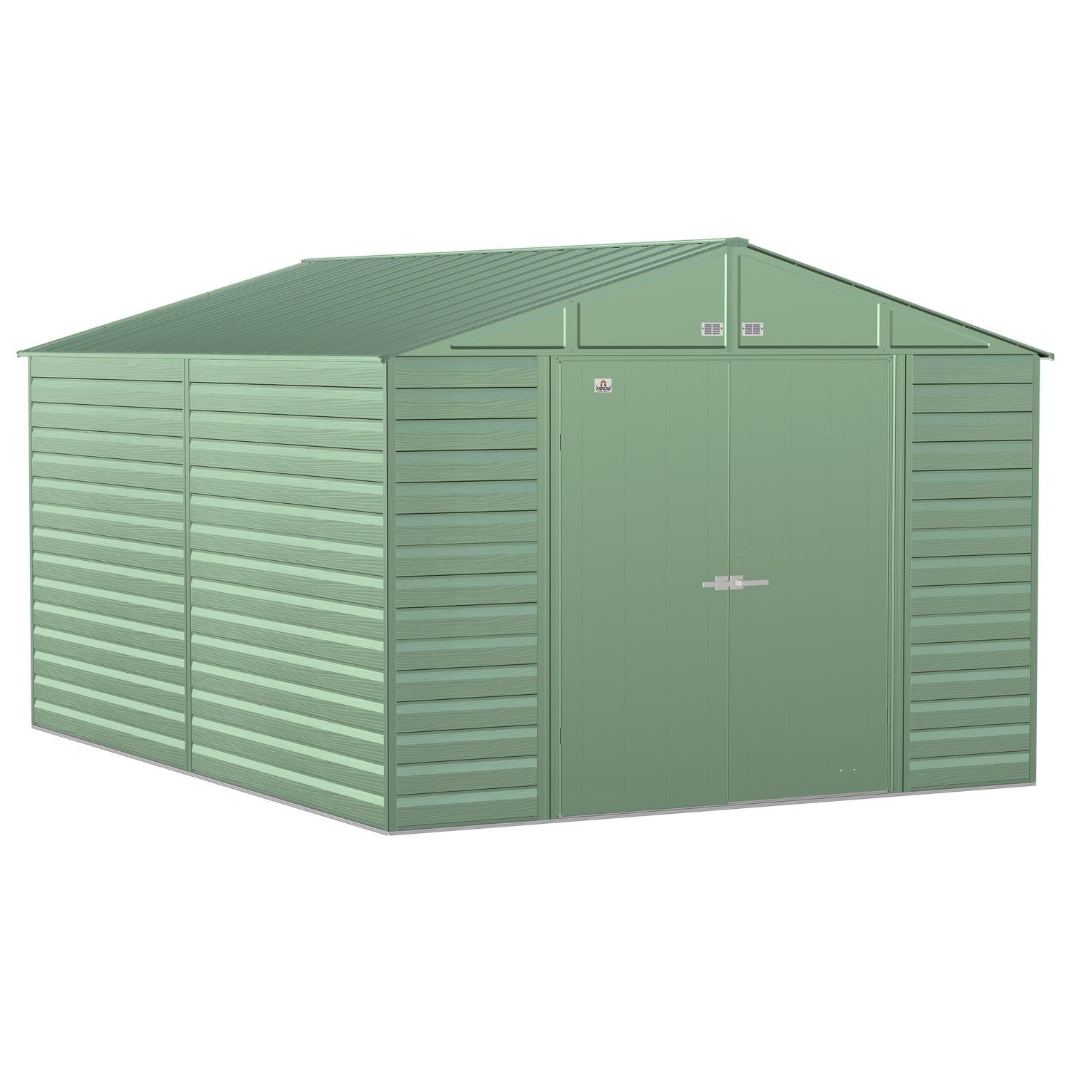 Arrow | Select Gable Roof Steel Storage Shed, 10x14 ft., Sage Green SCG1014SG