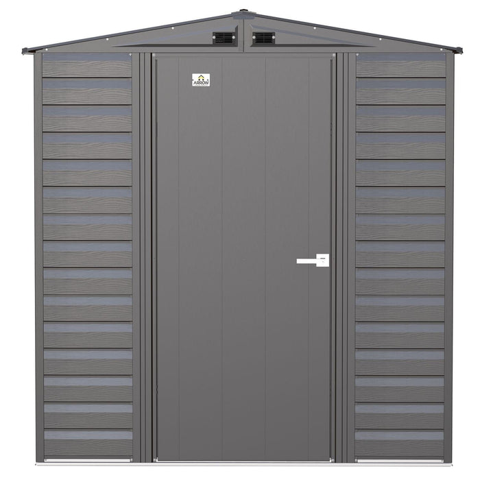 Arrow | Select Gable Roof Steel Storage Shed, 6x7 ft., Charcoal SCG67CC