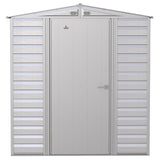 Arrow | Select Gable Roof Steel Storage Shed, 6x7 ft., Flute Grey SCG67FG