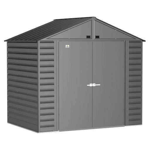 Arrow | Select Gable Roof Steel Storage Shed, 8x6 ft., Charcoal SCG86CC