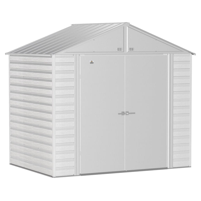 Arrow | Select Gable Roof Steel Storage Shed, 8x6 ft., Flute Grey SCG86FG