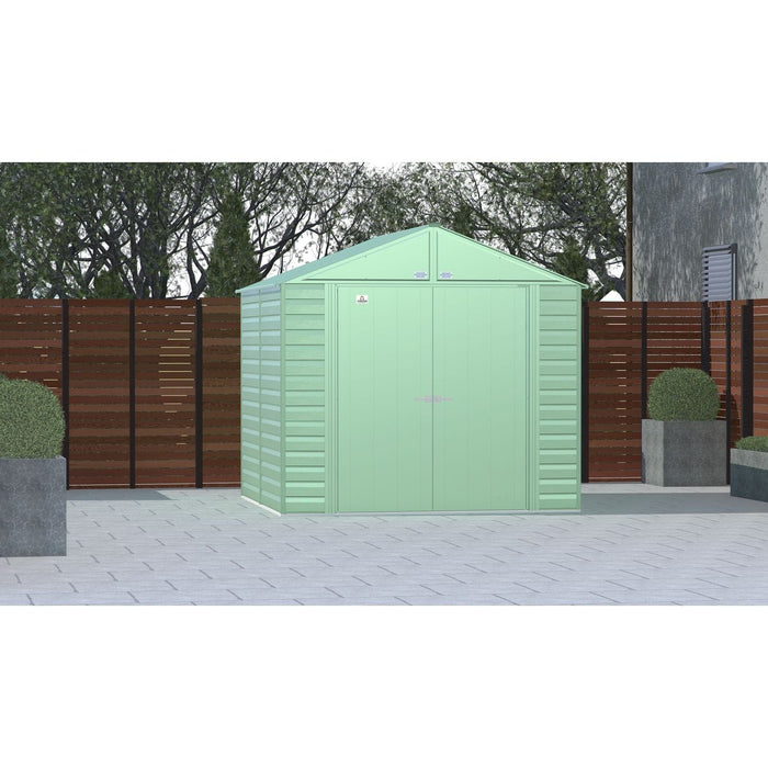 Arrow | Select Gable Roof Steel Storage Shed, 8x6 ft., Sage Green SCG86SG