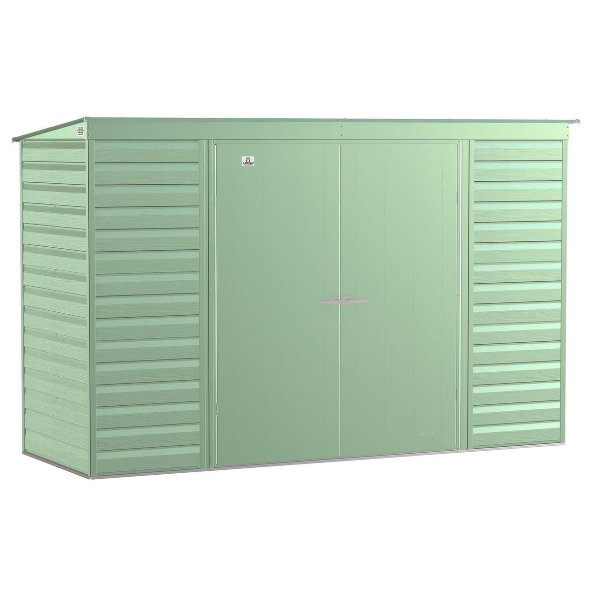 Arrow | Select Pent Roof Steel Storage Shed, 10x4 ft., Sage Green SCP104SG