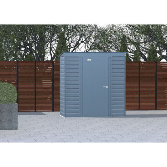 Arrow | Select Pent Roof Steel Storage Shed, 6x4 ft., Blue Grey SCP64BG