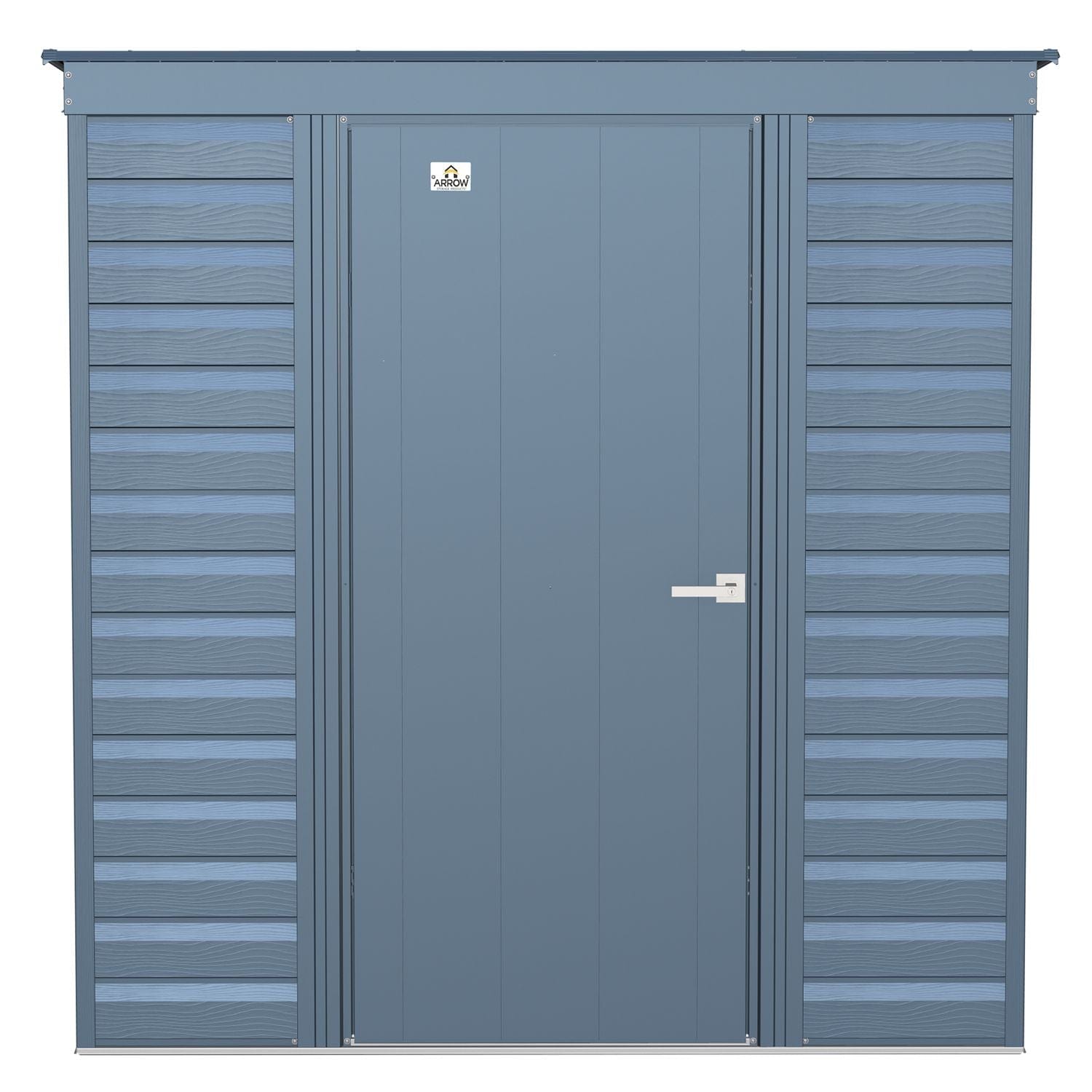 Arrow | Select Pent Roof Steel Storage Shed, 6x4 ft., Blue Grey SCP64BG