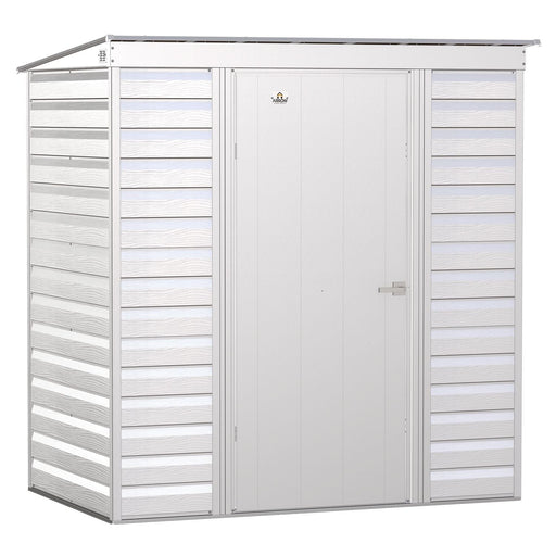 Arrow | Select Pent Roof Steel Storage Shed, 6x4 ft., Flute Grey SCP64FG