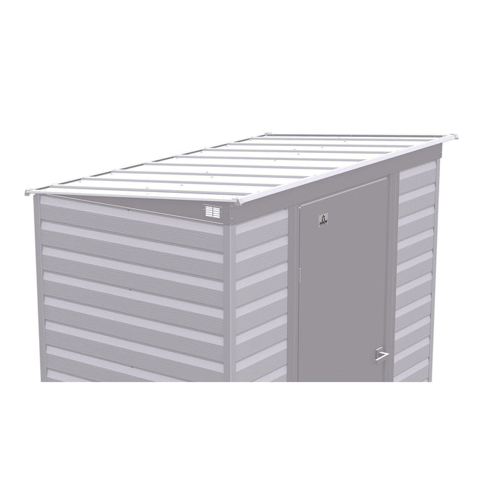 Arrow | Select Pent Roof Steel Storage Shed, 6x4 ft., Flute Grey SCP64FG