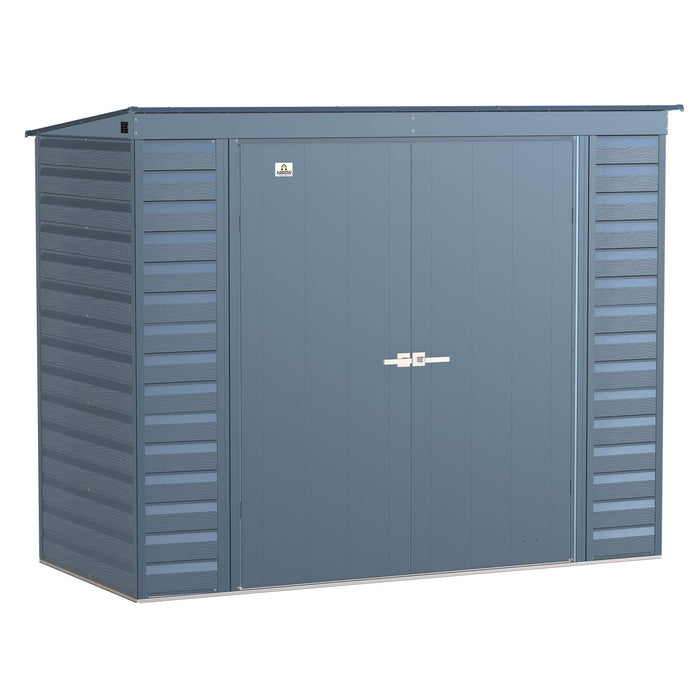 Arrow | Select Pent Roof Steel Storage Shed, 8x4 ft., Blue Grey SCP84BG