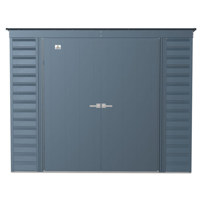 Arrow | Select Pent Roof Steel Storage Shed, 8x4 ft., Blue Grey SCP84BG