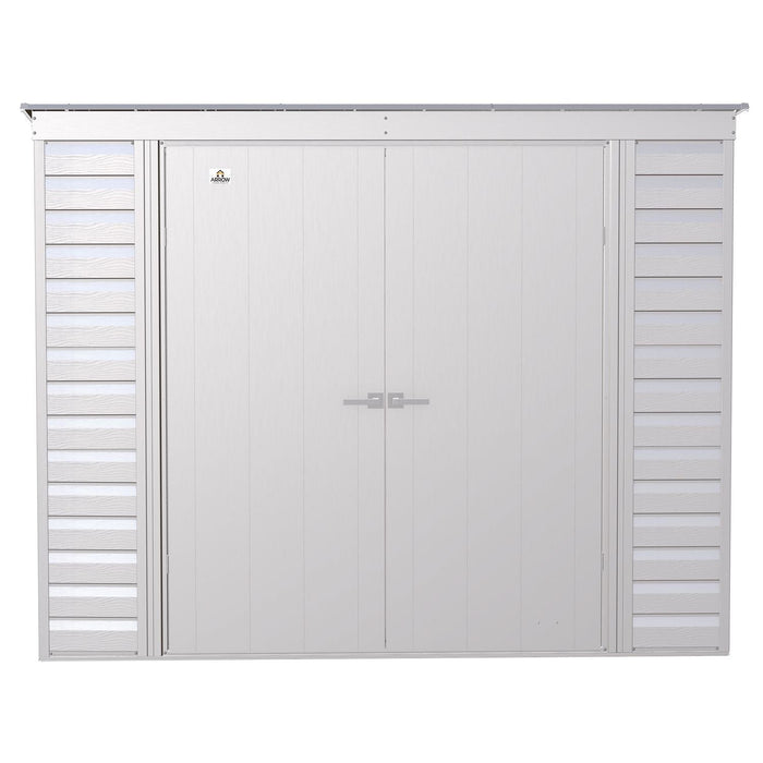 Arrow | Select Pent Roof Steel Storage Shed, 8x4 ft., Flute Grey SCP84FG