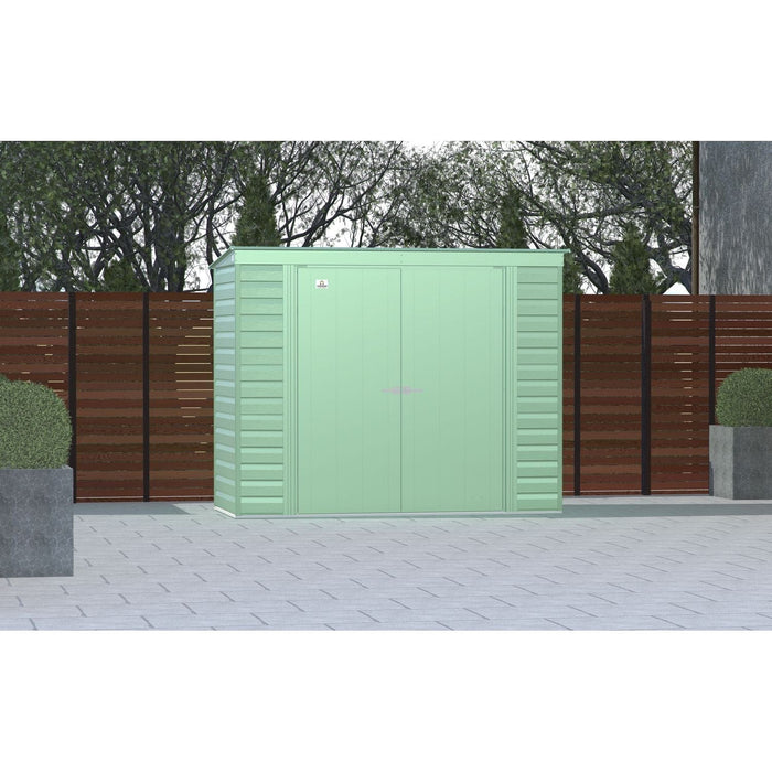 Arrow | Select Pent Roof Steel Storage Shed, 8x4 ft., Sage Green SCP84SG