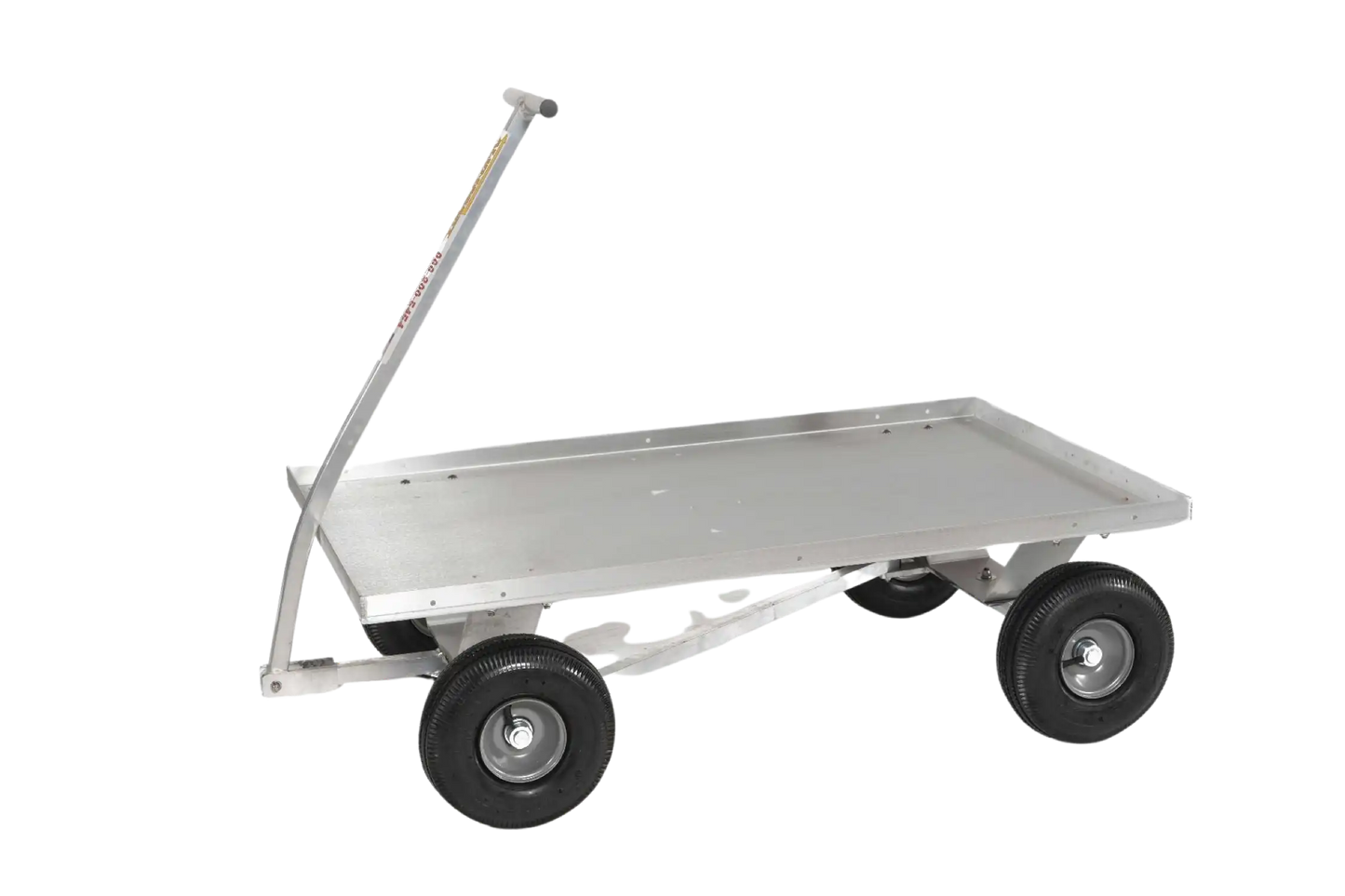 Alumacart Articulating Wagon with QUADRI-Steer Technology 45 Inch 800 Pound Capacity New