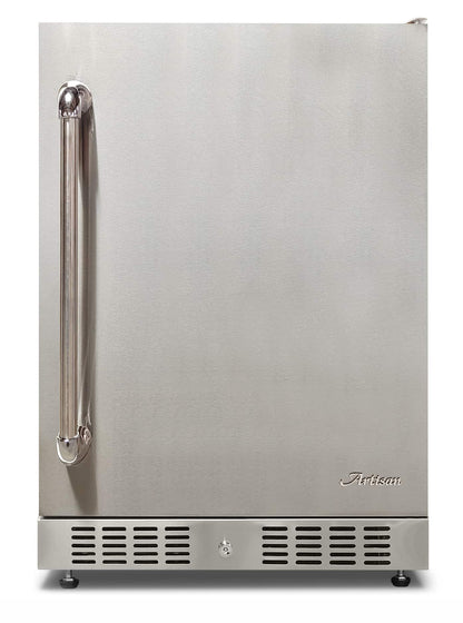 Haven 72" Artisan Outdoor Kitchen Island  w/ 24" Refrigerator | HART72REF - HART72REF