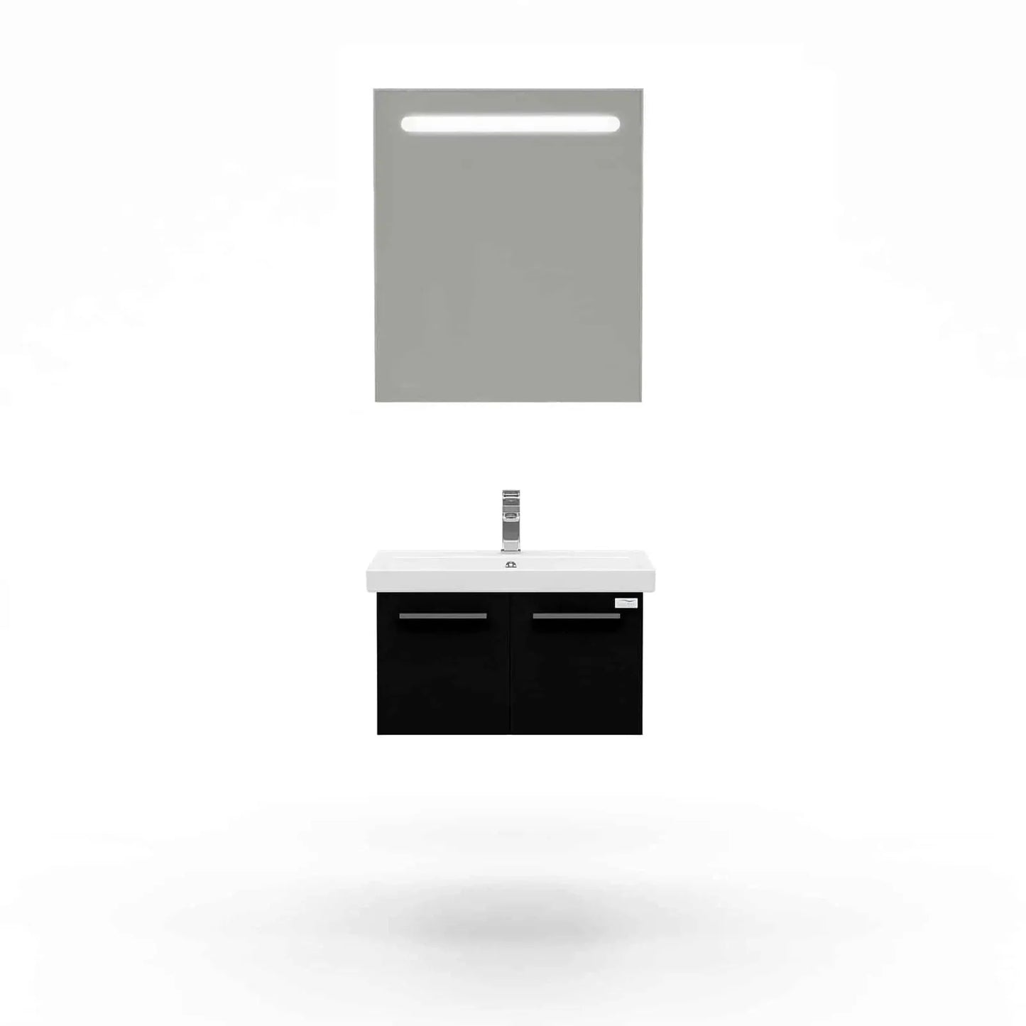 Casa Mare Aspe 32" Bathroom Vanity and Ceramic Sink Combo with LED Mirror - Aspe80GB-32