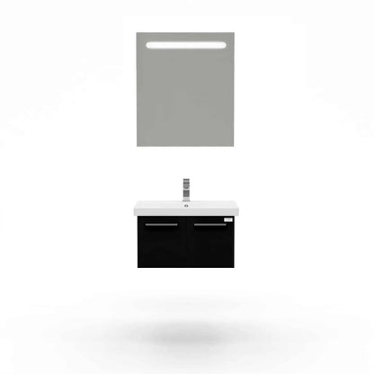 Casa Mare Aspe 32" Bathroom Vanity and Ceramic Sink Combo with LED Mirror - Aspe80GB-32