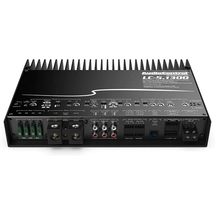 AudioControl LC-5.1300 High-Power 3 or 5-Channel Amplifier, AccuBASS Car Amp - LC51300