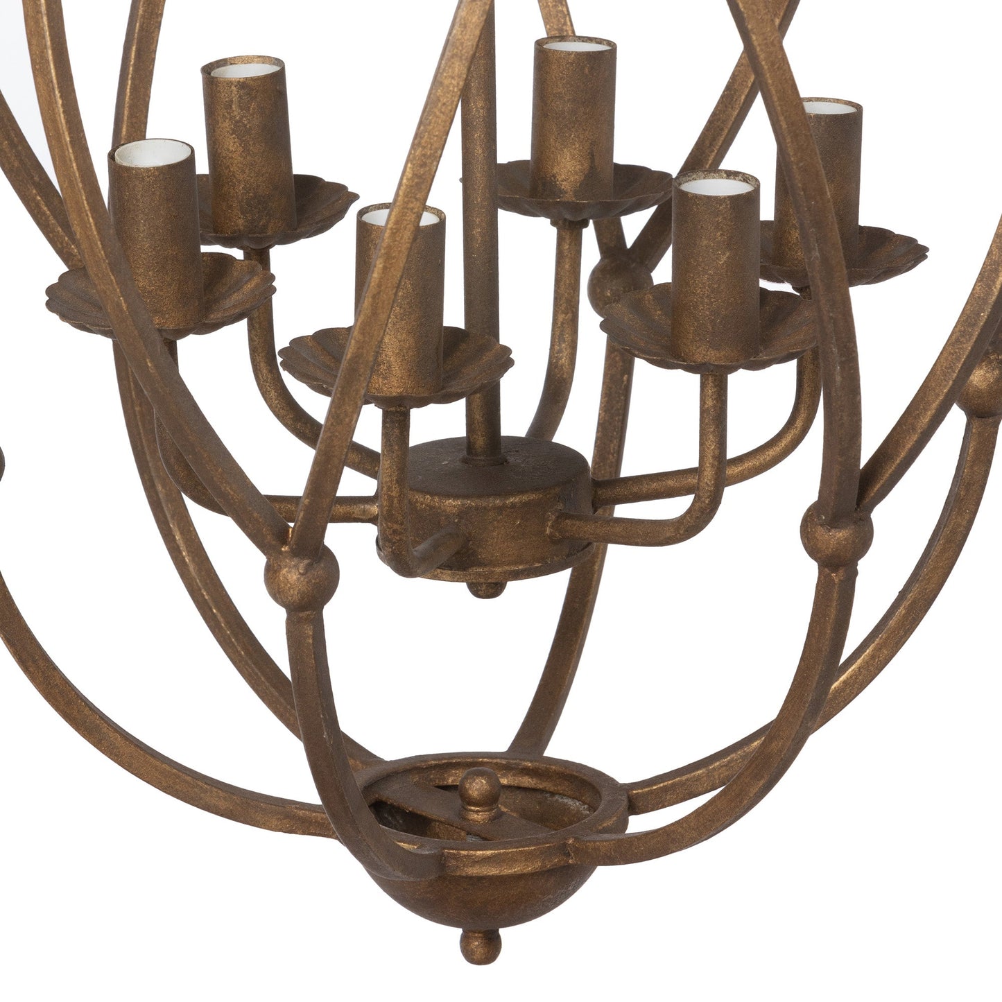 Park Hill Collection Raleigh Bronze Chandelier - Elegant Artisan-Designed Lighting Fixture for Modern and Traditional Spaces - ELH26164
