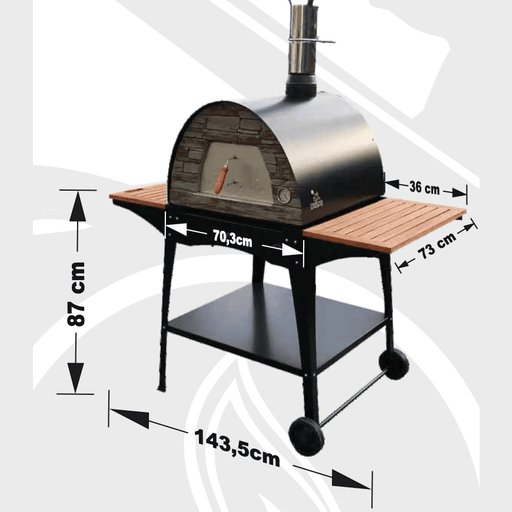 Authentic Pizza Ovens Maximus Mobile Woody Stand / MAXWOODY