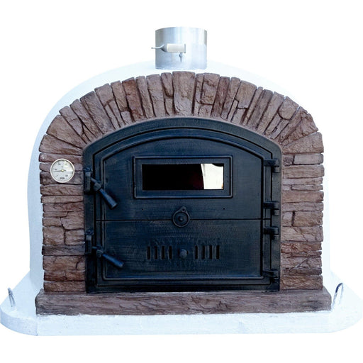 Authentic Pizza Ovens ‘Ventura Sierra’ Premium Wood-Fired Pizza Oven / Handmade, Brick, Stacked Stone, Bake, Roast, Rotisserie / VENTR
