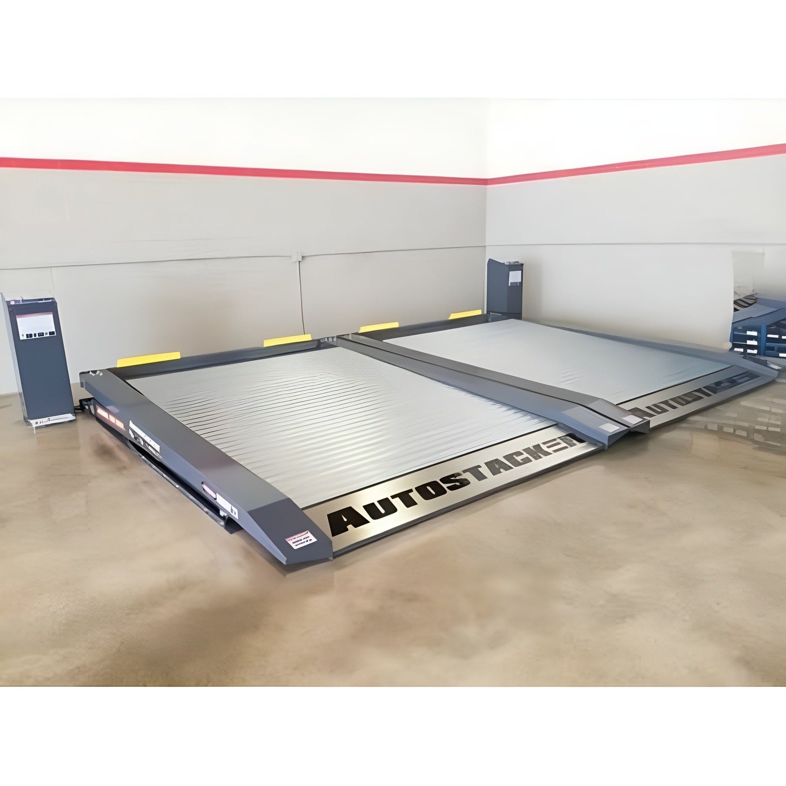 Autostacker A6W-OPT1-G 6,000 Lbs STD Console w/PU, WIDE Parking Lift Galvanized - 5175282