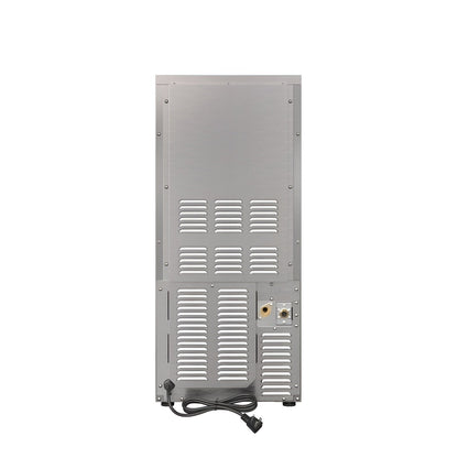Avallon 15 Inch Wide 26 Lbs. Built-In / Free Standing Outdoor Ice Maker with 56 Lbs. Daily Ice Production and Factory Installed Pump - AIMG151PSSOLH