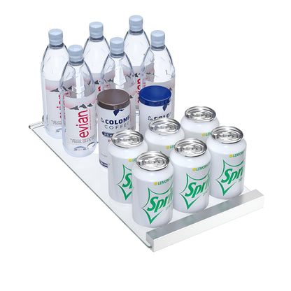 Avallon 24 Inch Wide 21 Bottle Capacity and 64 Can Capacity Beverage Center with LED Lighting and Double Pane Glass - AWBC242GGFDPRG