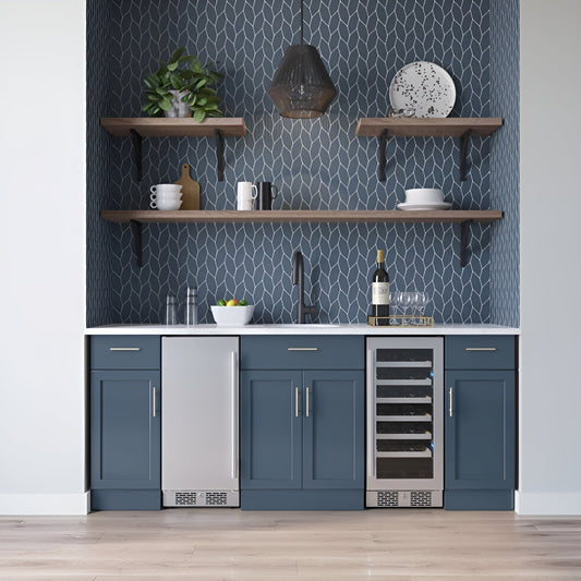 Avallon 15 Inch Wide 27 Bottle Capacity Single Zone Wine Cooler with Right Swing Door - AWC152SZRH