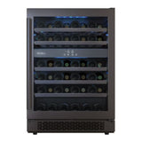 Avallon 24 Inch Wide 46 Bottle Capacity Dual Zone Wine Cooler with Left Swing Door - AWC241DBLSS