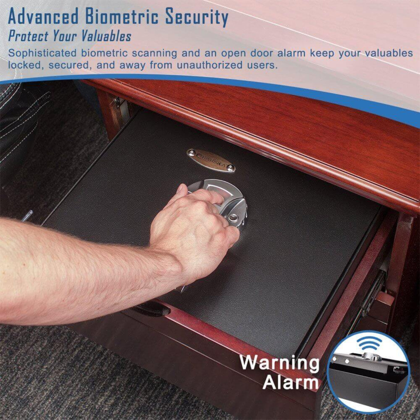 Liberty Safe Barska Top Opening Biometric Safe AX11556
