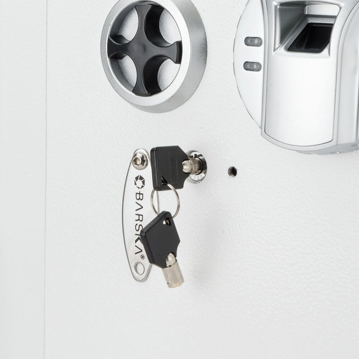 Liberty Safe Barska Biometric Wall Safe White AX13030