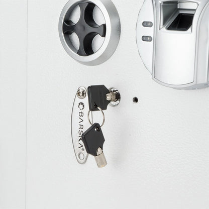 Liberty Safe Barska Biometric Wall Safe White AX13030