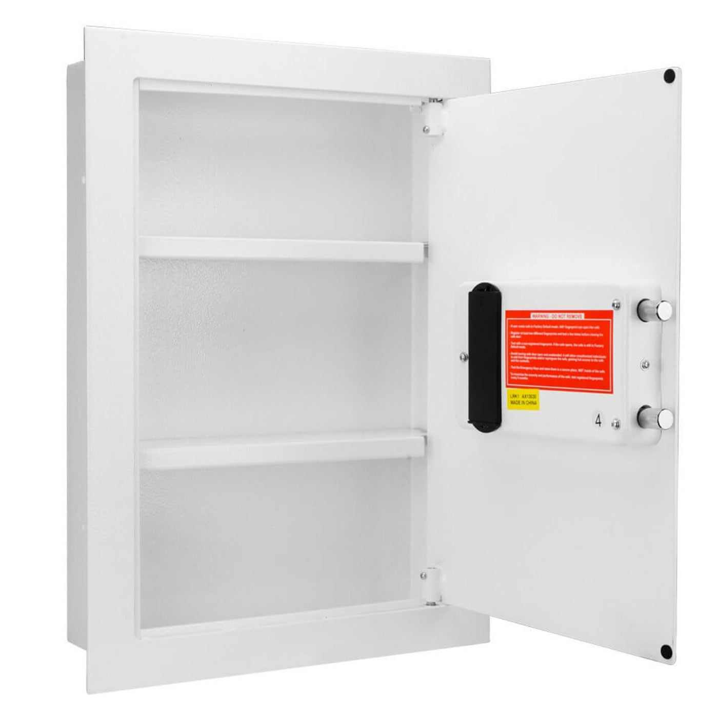Liberty Safe Barska Biometric Wall Safe White AX13030