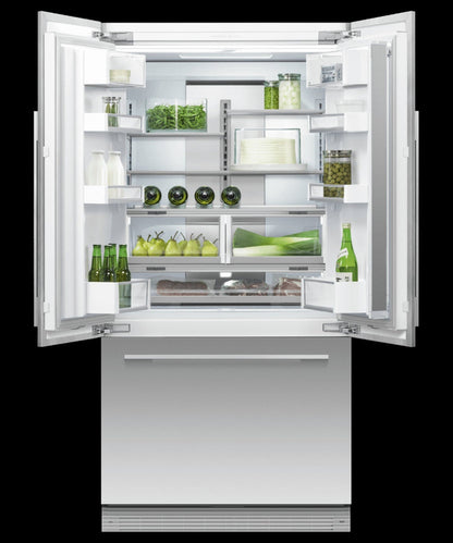 FISHER & PAYKEL RS36A72U1N Integrated French Door Refrigerator Freezer, 36", Ice & Water - RS36A72U1N-KT