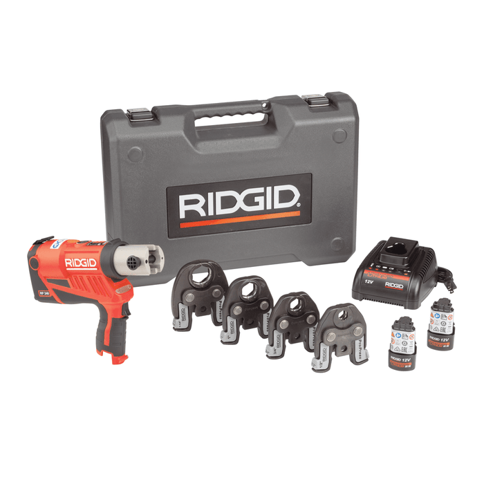 Ridgid RP 240 Kit with 1/2" - 1 1/4" ProPress Jaws, KIT, RP240 1/2-11/4 PP+LIO - 57398