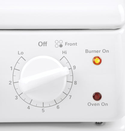 HOTPOINT RAS240DMWW Hotpoint 24" Electric Free-Standing Front-Control Range - RAS240DMWW-KT